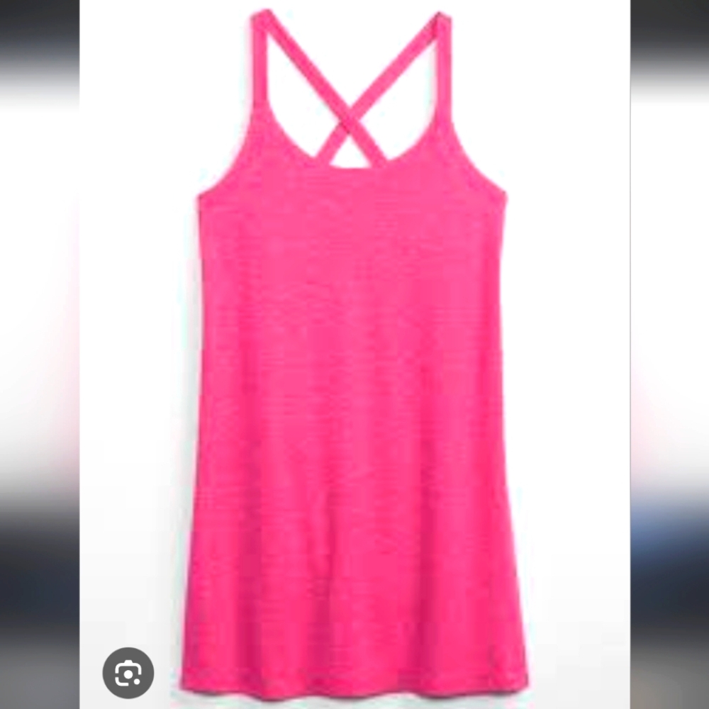 GAP Pink Brushed Tech Jersey Mini Dress, Size XL